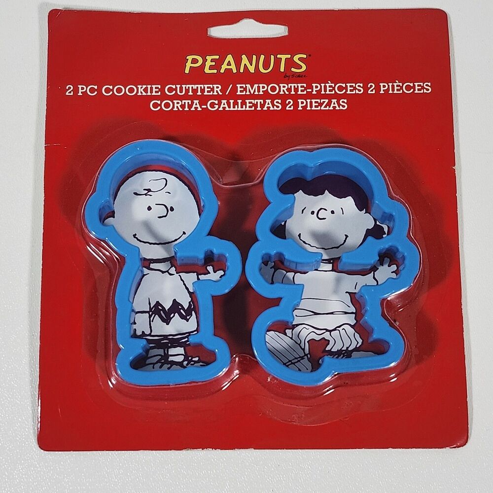 Peanuts Cookie Cutters Charlie Brown Lucy Charles Schultz Vintage NOS New Sealed